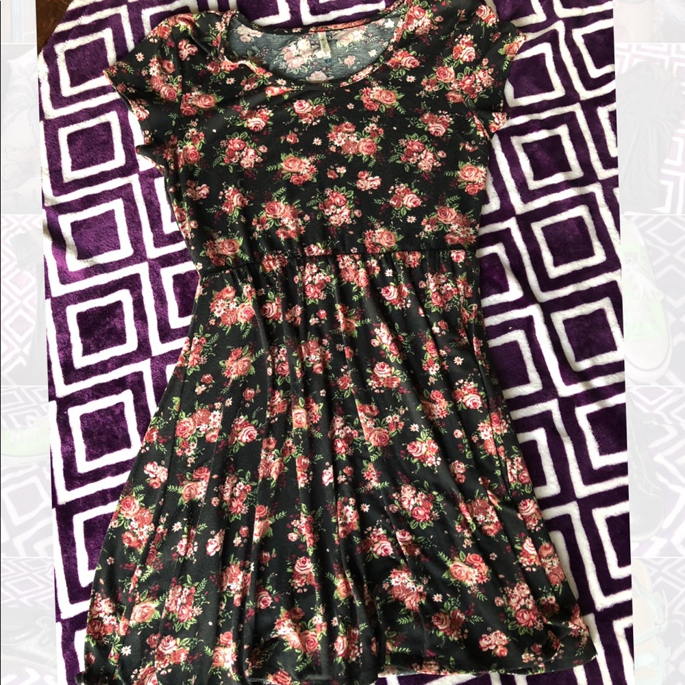 Flower print dress